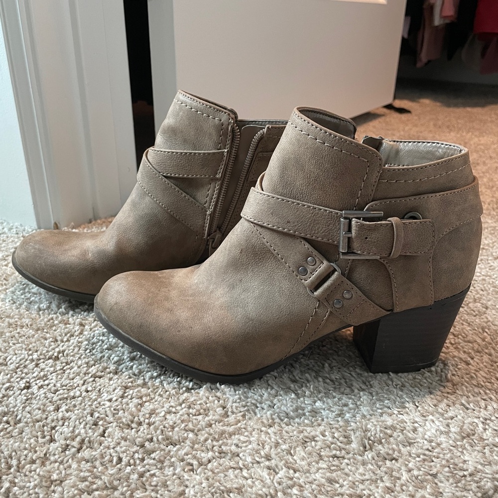 Indigo Mushroom/Brown Ankle Boots